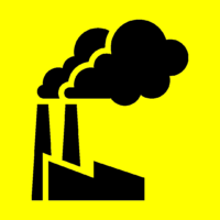 Allerta Gialla Industriale Icona Gialla Industriale
